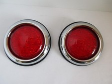 One Pair Round Flush Mount Led Tail Lights Hot Rod Car Truck Universalupi110406