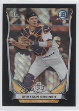 2014 Bowman Draft Chrome Black Wave Refractor Grayson Greiner #CDP99 2d7