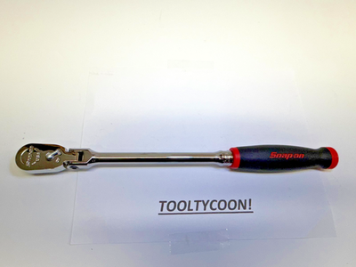 #ad Snap on Tools USA NEW RED 3 8quot; Drive Long Flex Head Ratchet FHLF80A $199.99