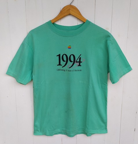Vintage 90s Apple "Celebrating 10 years Of MacIntosh" T-Shirt Size Medium, IBM - Bild 3 von 11