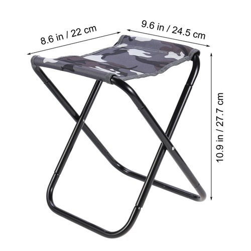 Klapp Hocker Set Falten Stahl Hocker Klappstuhl Für Camping Licht Klapp Hocker - Bild 9 von 11