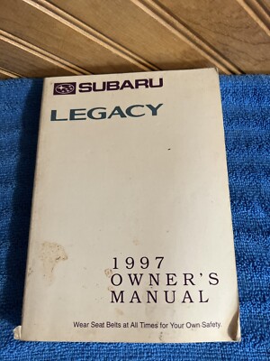 1997 Subaru Legacy Owners Manual , OEM, Free Shipping | eBay