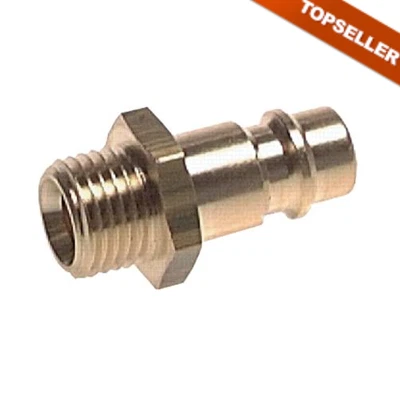 MARKENLOS Kupplungsstecker NW 7,2 (AG), Messing, Druckluftkupplung, Stecker