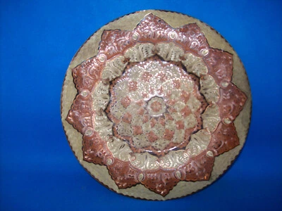 KUPFERTELLER getriebenes Kupfer Wandteller  Ø 20 cm Handmade - Bild 1 von 4