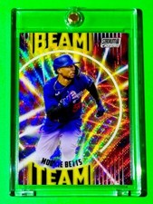 Mookie Betts RARE SILVER WAVE BEAM TEAM REFRACTOR TOPPS STADIUM CLUB CHROME MINT