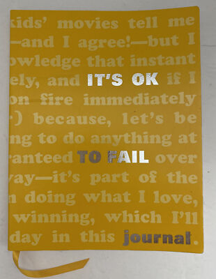 Its Ok To Fail Inspirational Writing Journal By Knock Knock NEW