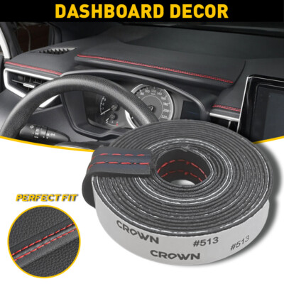 Red Car Trim Mouldings Decor Line Strip Accessories For Car Door Dashboard Strip