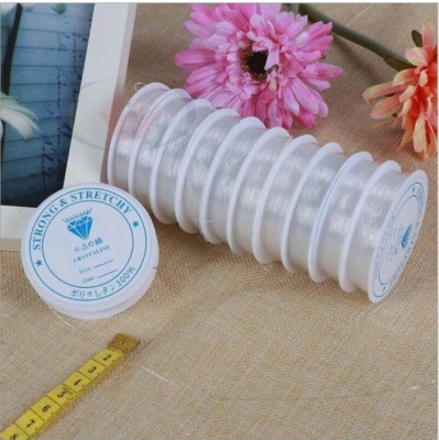 1x Elastic Stretchy Beading Thread Cord Bracelet String For Jewelry Making 0.8mm