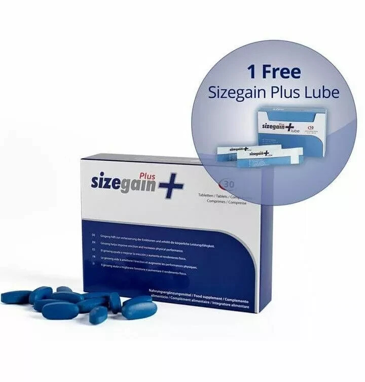 SIZEGAIN PLUS PASTILLAS PARA ALARGAR LIBIDO MASCULINA HOMBRES