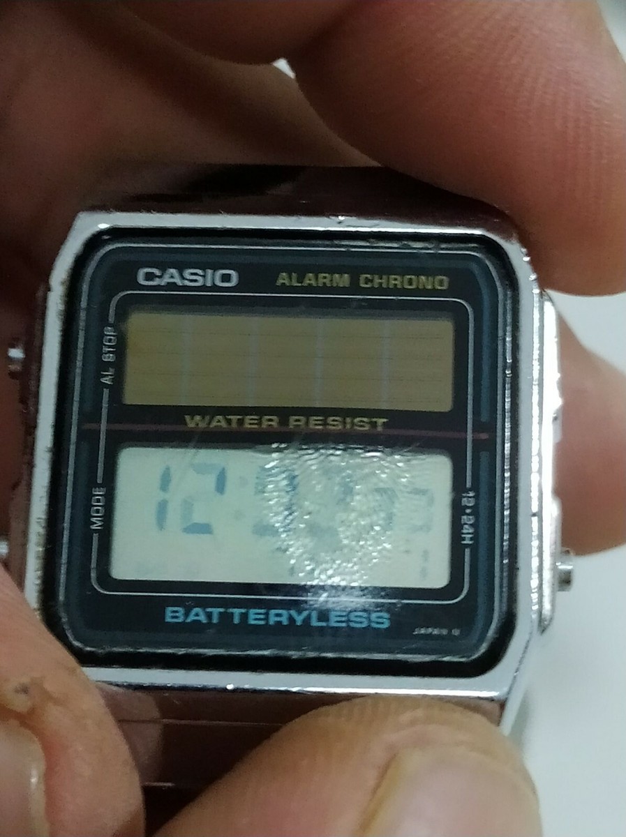 CASIO 　AL180 バッテリーレス　日本製 CASIO AL-180 mod 686 Batteryless Men Digital Watch JAPAN