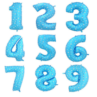 40'' Pink Blue Mylar Foil Balloon Huge Number balloons Letter Float Birthday