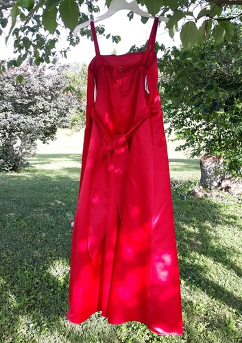 Kid's Love Party Pageant Bridesmaid Wedding Flower Girl Dress Size 16 Red& White - Picture 5 of 12