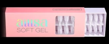 AILLSA Short Coffin Nail Tips 450PCS Soft Gel Matte Pre-Shaped NeW 15 sizes