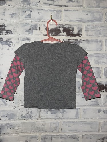 CAMISA DE AMOR BABYGAP BABY GAP NIÑAS 12-18 MESES MANGA LARGA 2 EN 1 VALENTINES TOP - Imagen 3 de 3
