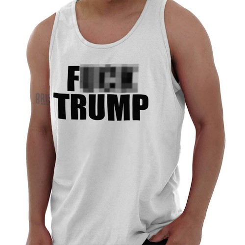 F**k Donald Trump Funny USA Impeach Politics Adult Tank Top Sleeveless T-Shirt