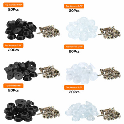 Cutting Board Feet With Stainless Screws, Black Round Non Slip Rubber Feet For Cutting Board, Furnitrue & Electronics, 50 Pack - Foto 6