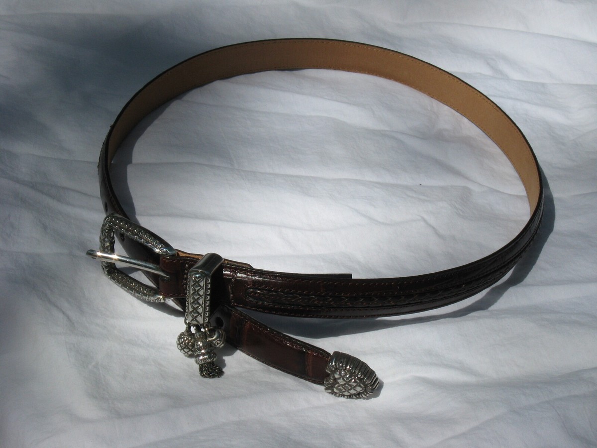 Brighton Belt Silverware metal M 30 BRIGHTON CLASSICS M-30 Dark Blue Patent Leather Silver  main image 2