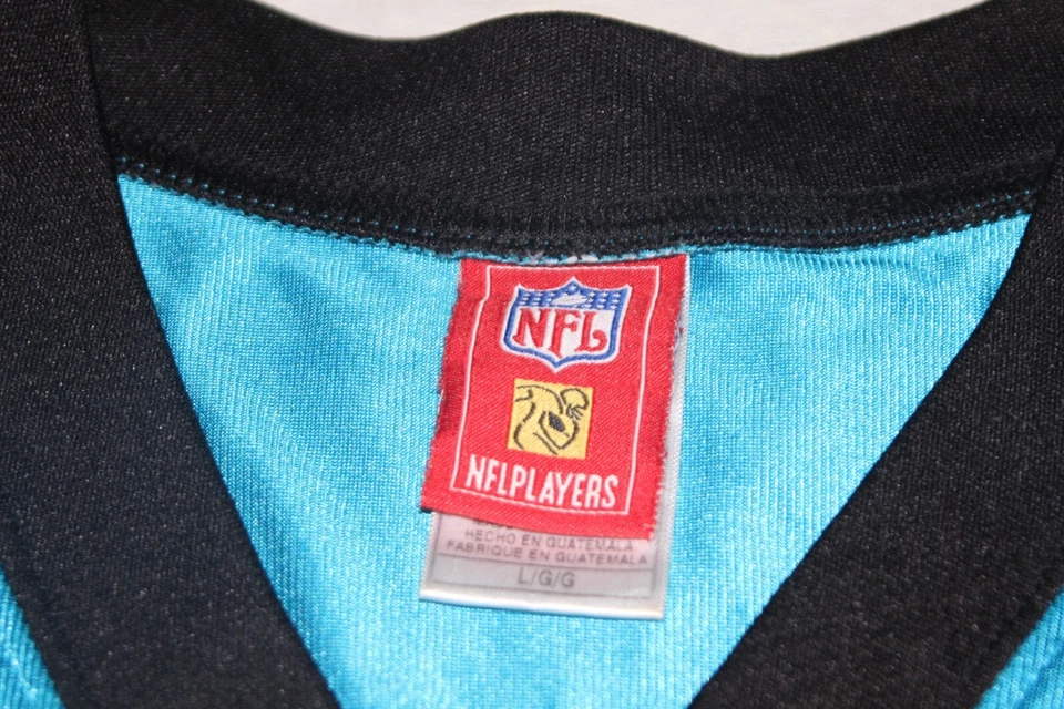 NFL Vintage Carolina Panthers Reebok Talla L No. Everette 91 marrón Foto 4 de 4