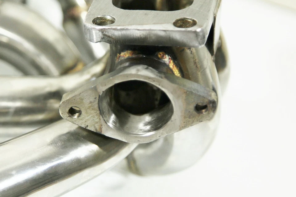 Para 90-99 MITSUBISHI ECLIPSE TALON T3 WG38 ACERO INOXIDABLE TURBO COLECTOR 4G63 1G 2G Foto 3 de 4