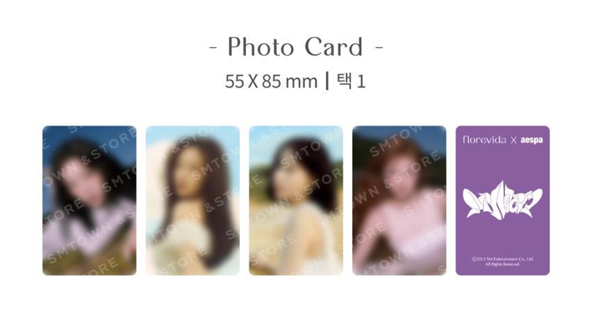 aespa X florevida MY WORLD OFFICIAL MD GOODS Bath Bomb PHOTOCARD