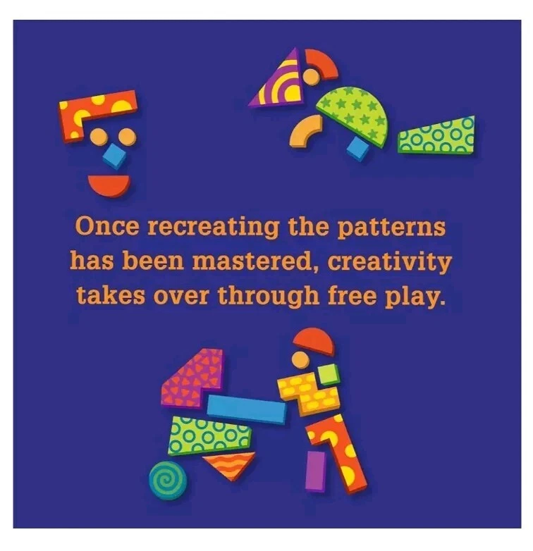 MindWare Imagination Patterns Magnetic Wooden  Puzzles Blocks Sensory Toy Set - Image 3 of 4