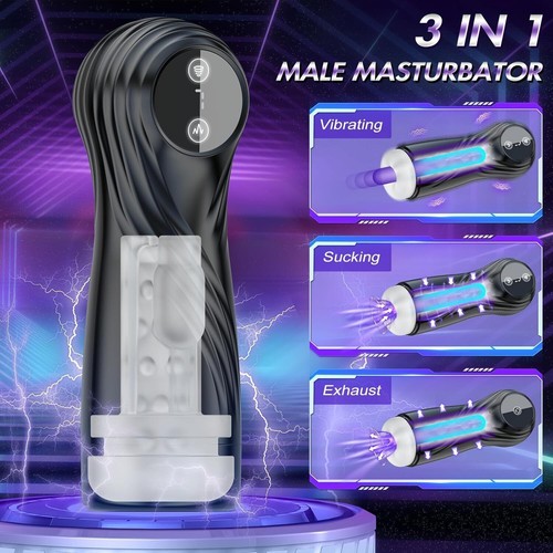 Male Masturbators Automatic HandsFree Sucking Thrusting Cup Stroker Men Sex Toys - Picture 7 of 8