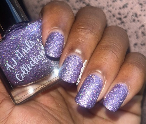 Purple Holographic Glitter Nail Polish Varnish 10ml Vegan Summer nail art 2025 ❤ - Picture 5 of 8