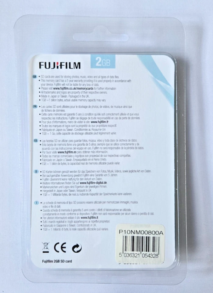 Fujifilm 2GB SD Card for  Digital Cameras  & Devices Japan Reliable Brand - Image 3 of 3