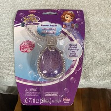 Disney Store Sofía El Primer Amuleto Burbuja Mágico Amuleto Luces -arriba y Sopla