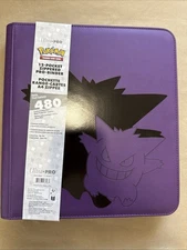 Ultra Pro Zippered PRO Binder 12-Pocket Pokemon Elite Series Gengar