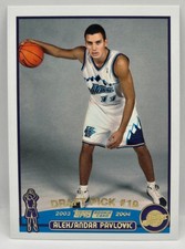 03-04 Topps Aleksandar Pavlovic (Factory Set) Rookie Card (Utah Jazz) #239. rookie card picture