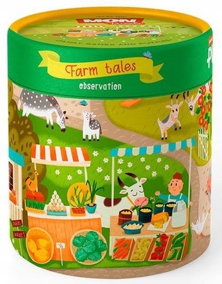 Puzzle Doppelseitig Bauernhofleben 50 Teile Kinder ab 3 Jahre