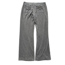 Vintage Juicy Couture All-Over Monogram Velour Pants Grey Size M