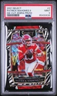 2021 Select PATRICK MAHOMES II Concourse Level Zebra Die-Cut Prizm PSA 9 Chiefs