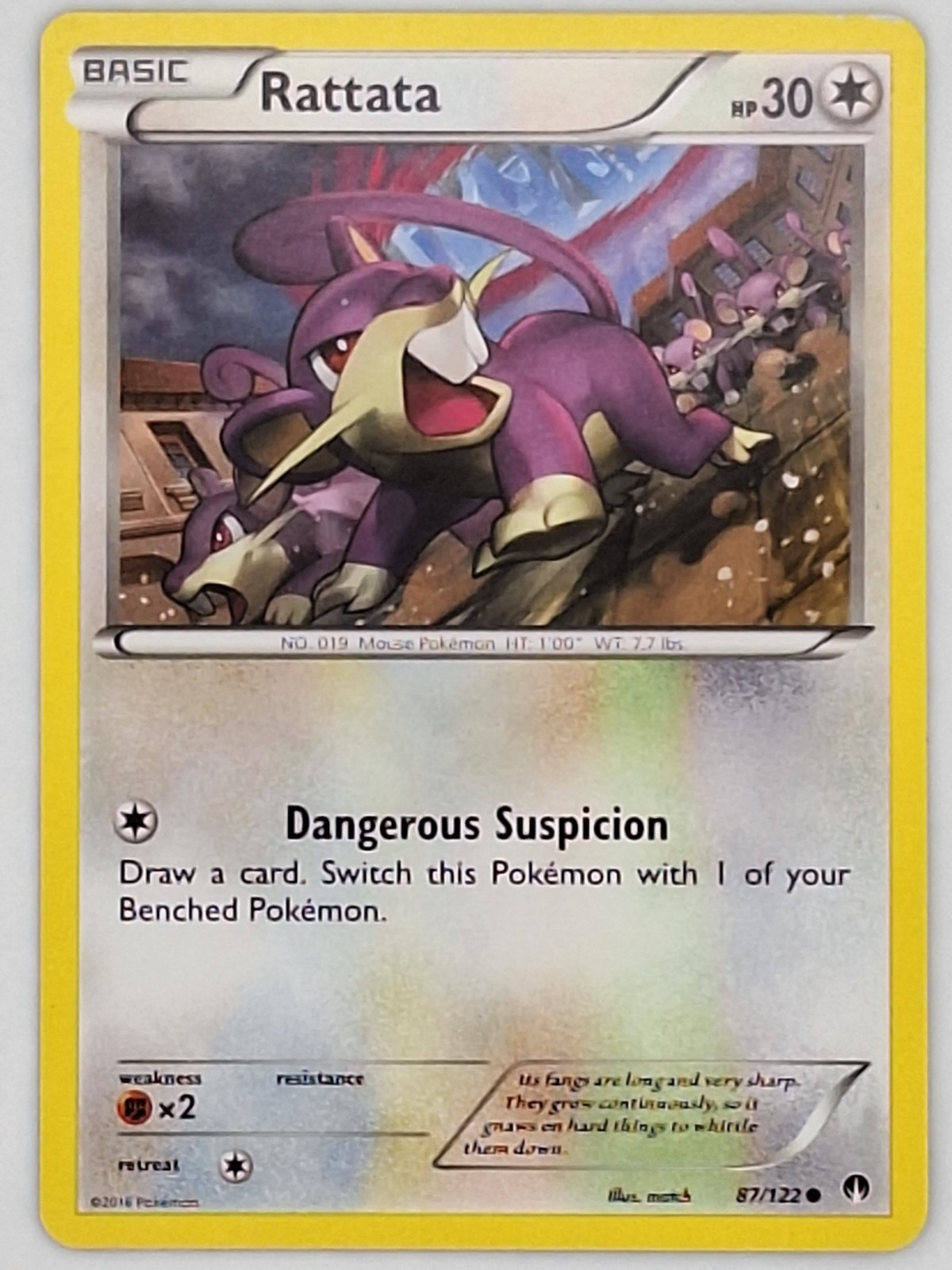 Rattata 87/122 Pokemon - XY Breakpoint MP
