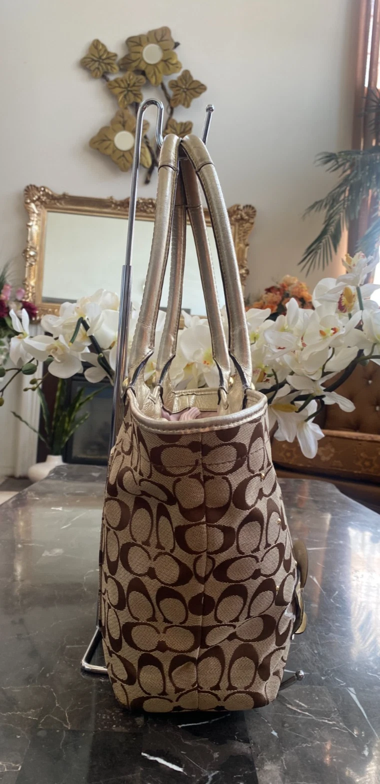 Coach F16276 Signature Bleecker borsa tote floreale e bracciale us intime ottimeioni condiz pr albblico pubblicoato cons