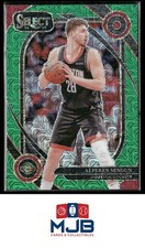 2024-25 Panini Select Alperen Sengun Green Mojo Prizm #212 Houston Rockets