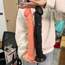 14 INCH Silicone Realistic Dildo Skin Feeling Huge Penis Strong Suction Big Dick
