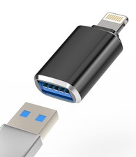 iPhone OTG Adapter Camera Card Reader Lightning to USB Flash Drive Keyboard Mous