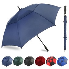 ZDSSM 54/62/68/72in Automatic Open Oversize Double Canopy Vented Golf Umbrella