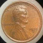 1928-S Higher Grade Uncirculated Lincoln Wheat 1C Cent Penny Toned AA Details