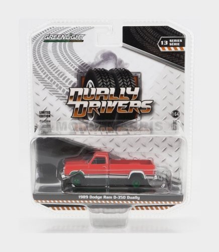 Greenlight Dodge Ram D-350 Pick-up 1989 Green Wheels 1:64 46130B-GRE