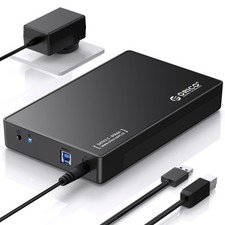 ORICO USB 3.0 External Hard Drive Enclosure for 3.5/2.5 Inch Black