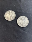 1942 Walking Liberty Half Dollars  (2) Count.