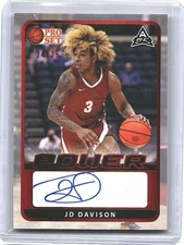 2021-22 Leaf Pro Set Power JD Davison #PA-JDD Auto /25 Rockets Alabama Tide