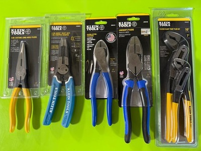 Klein Tools ,  6 Assorted Pliers New In Packages.