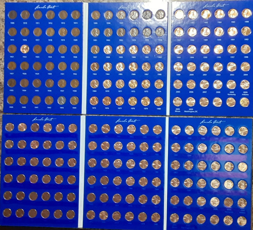 lincoln penny collection 1909 -2025 year set wheat  additional  ship free!