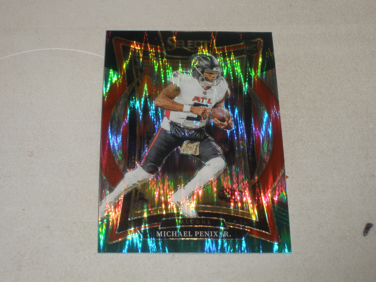 2024 Select Concourse Level Black Green Shock Prizm #80 Michael Penix Jr RC