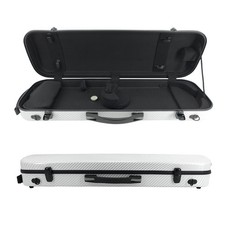 4/4 violin Case mixed Carbon fiber White case Light Sheet bag Code lock new