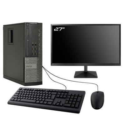 PC Dell Optiplex 9010 SFF Bildschirm 27 '' Intel I7-3770 RAM 8Go SSD 960Go W10